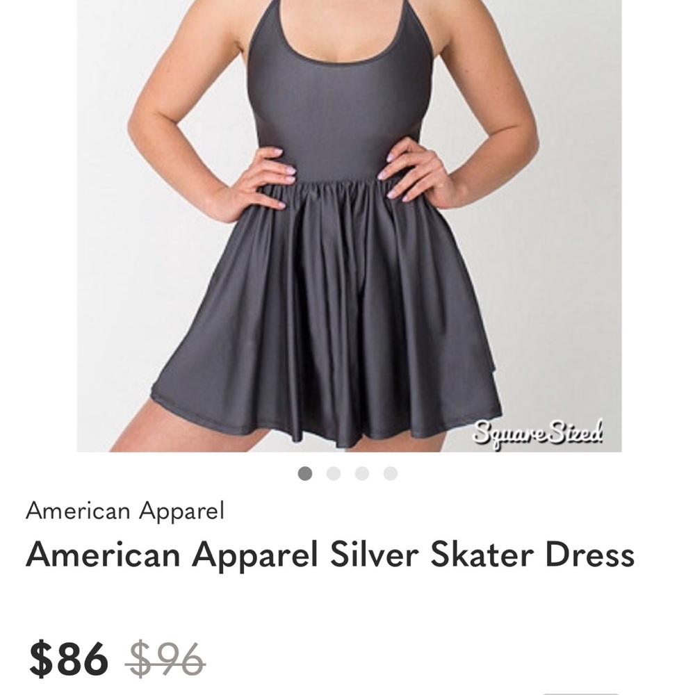 American Apparel Charcoal Skater Dress